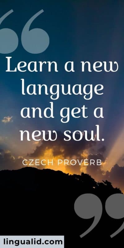 Learn a new language and get a new soul.