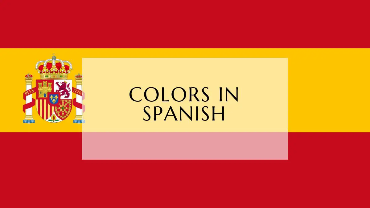 Colors In Spanish
