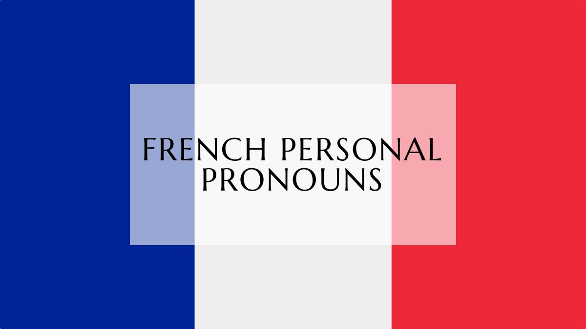 french personal pronouns