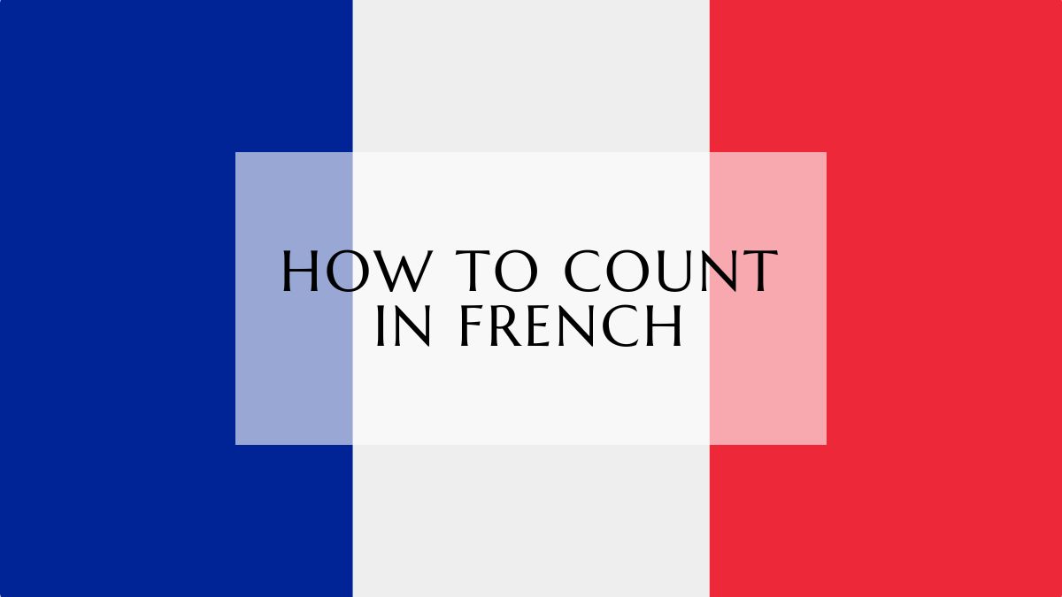 how to count In French