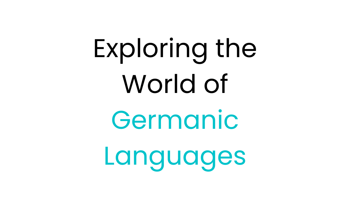 Exploring the World of germanic Languages fi