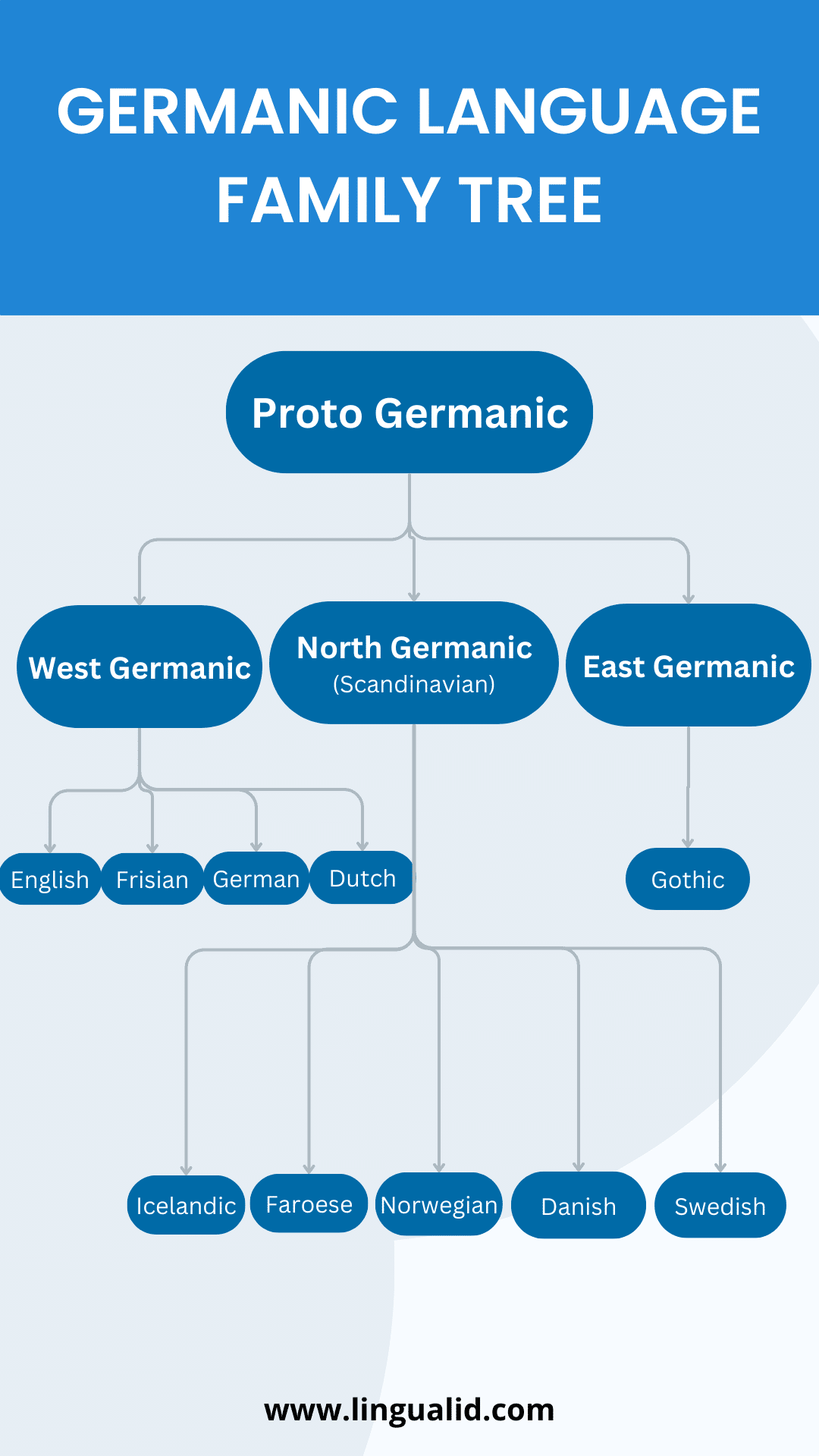 germanic family tree germanic languages