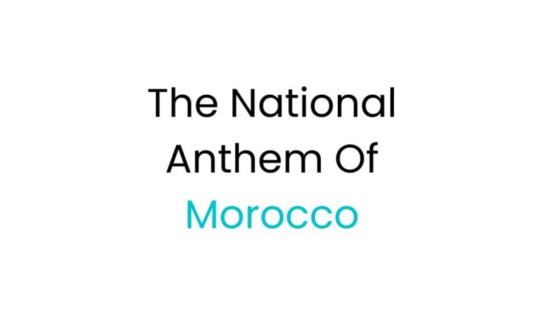 the national anthem of Morocco fi