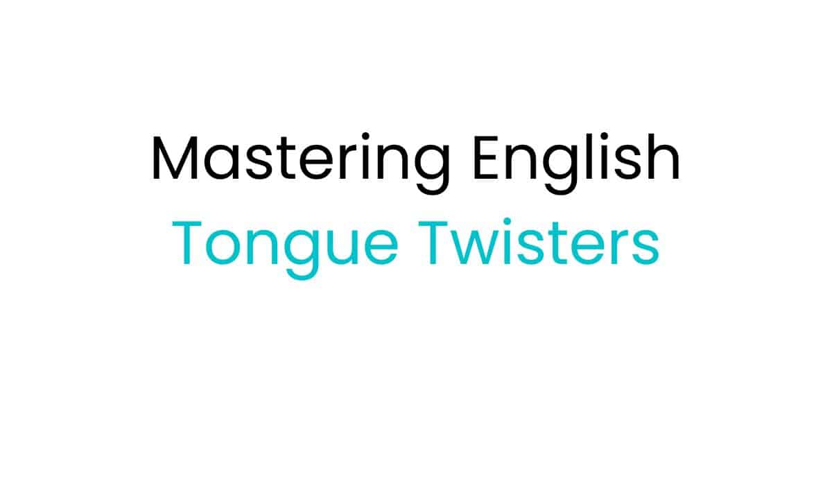 Mastering English Tongue Twisters sp