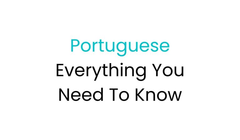 Portuguese Everything you need to know fi