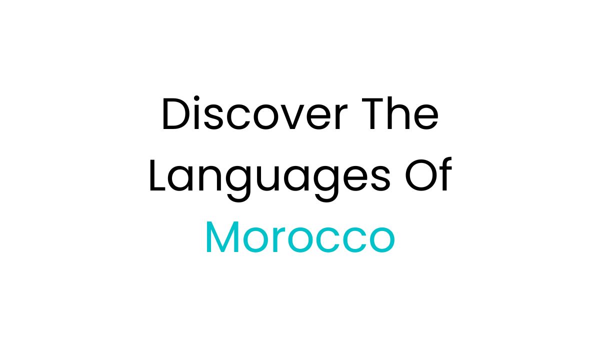 Discover the languages of Morocco fi