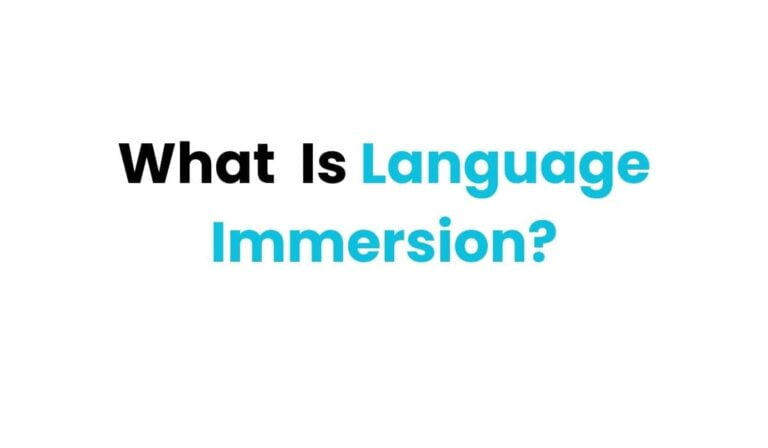 What is language immersion fi