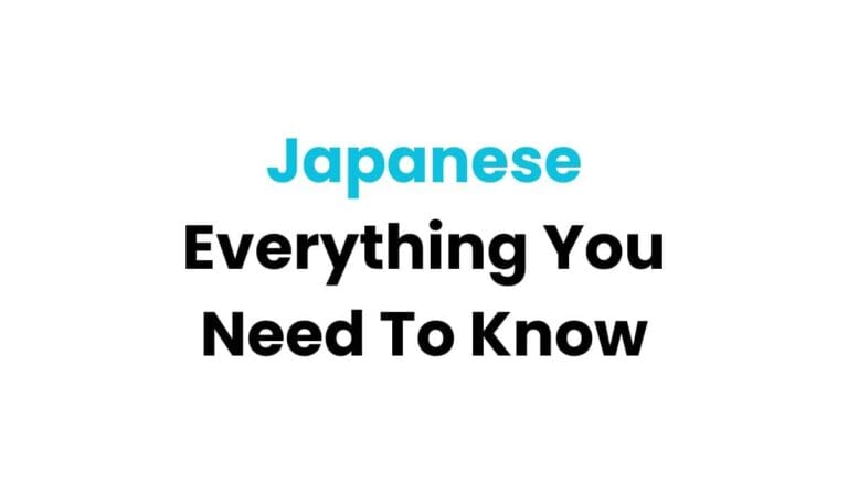 Japanese language