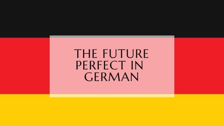 The future perfect in German fi-min
