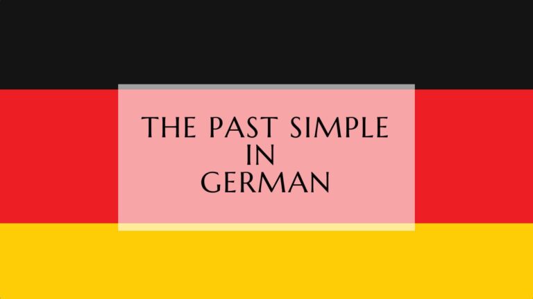 The past simple in German fi