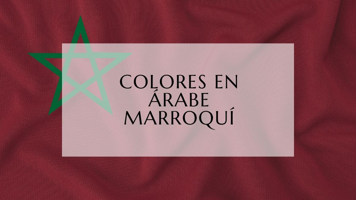 Colores en Árabe Marroquí fi