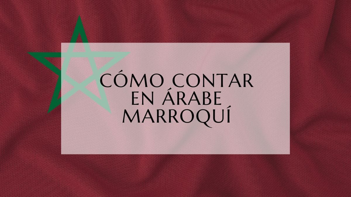Cómo contar en árabe marroquí fi