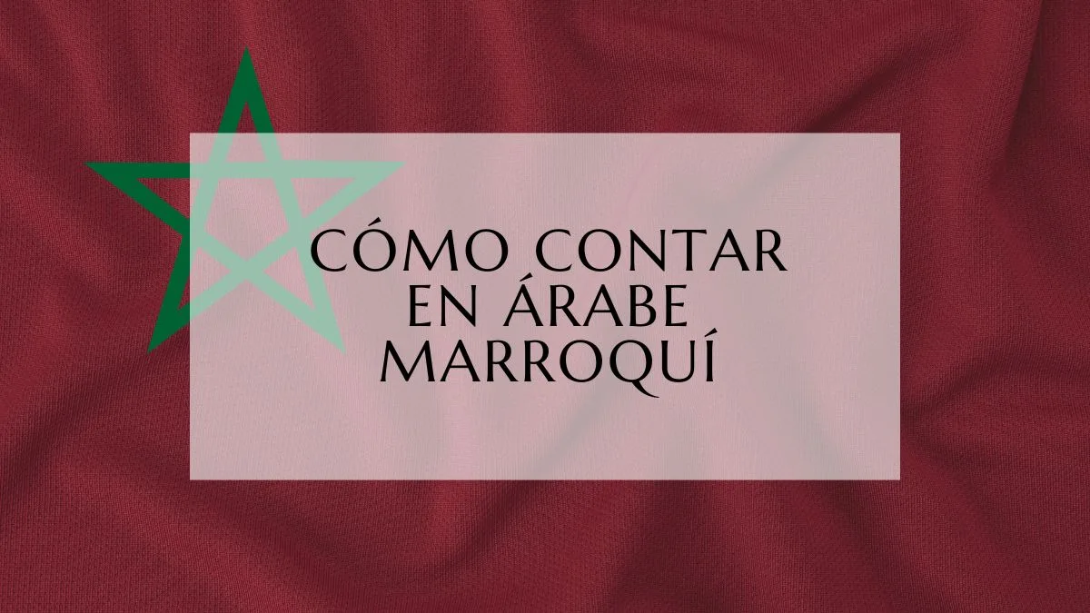 Cómo contar en árabe marroquí fi