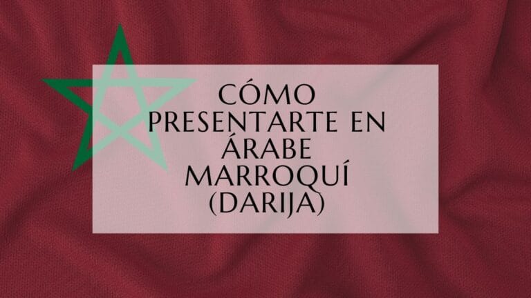 Cómo presentarte en árabe marroquí (Darija) fi