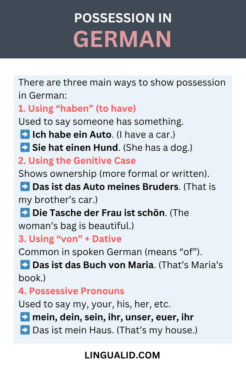 German Possession and Ownership Contexts German Possession and Ownership