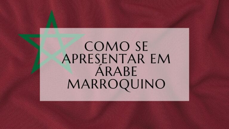 Como se Apresentar em Árabe Marroquino (1)