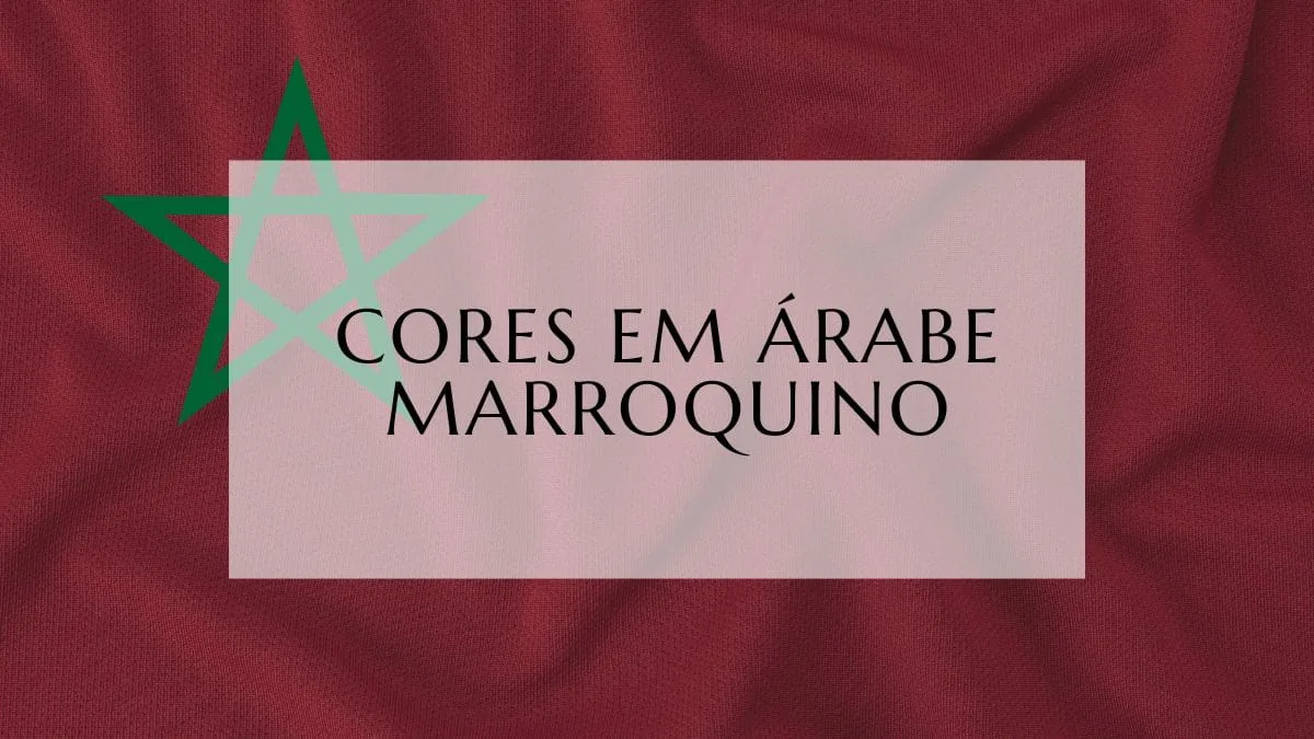 Cores em Árabe Marroquino (1)
