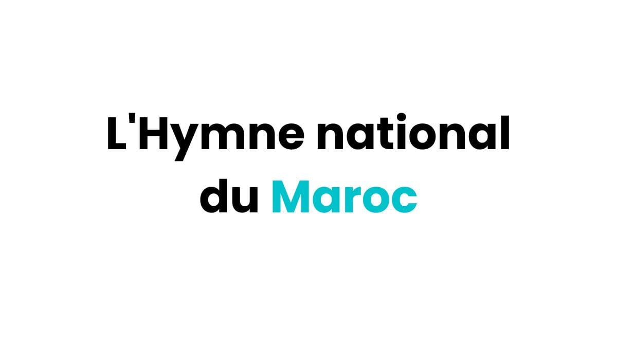 L'Hymne national du Maroc fi